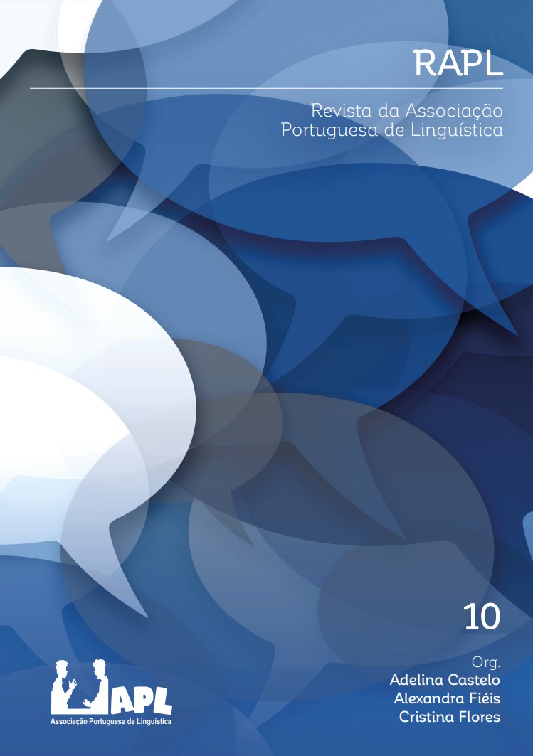 					Ver N.º 10 (2023):  Revista da Associação Portuguesa de Linguística
				