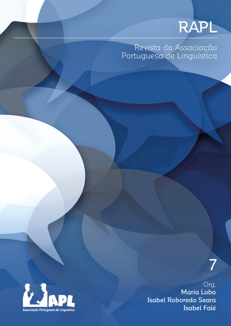 					Ver N.º 7 (2020): Revista da Associação Portuguesa de Linguística
				